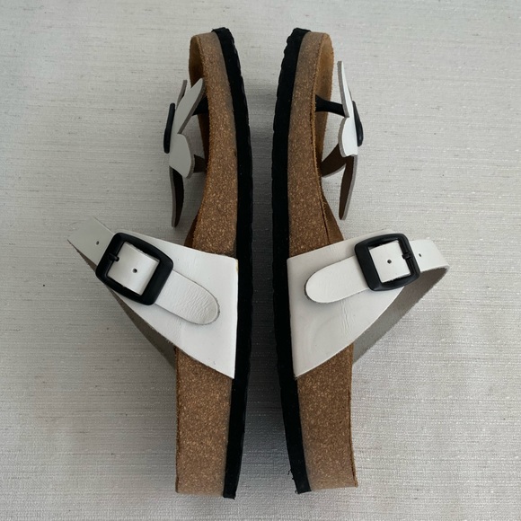 Comfortfube Handmade Leather White Flower Sandals Woman’s EU38/US7-8 - Picture 6 of 12